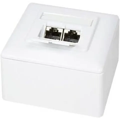 LOGILINK NP0039 - Surface-mounted/flush-mounted box, CAT6, fully shielded, RAL9010 – image 2