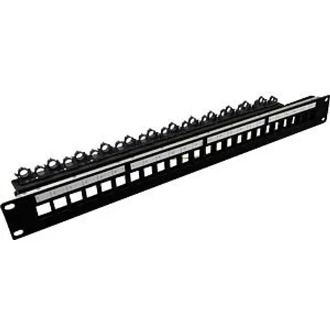 "ROLINE 26110390 - 19"" module rack, 24-port, shielded, black" – image 2