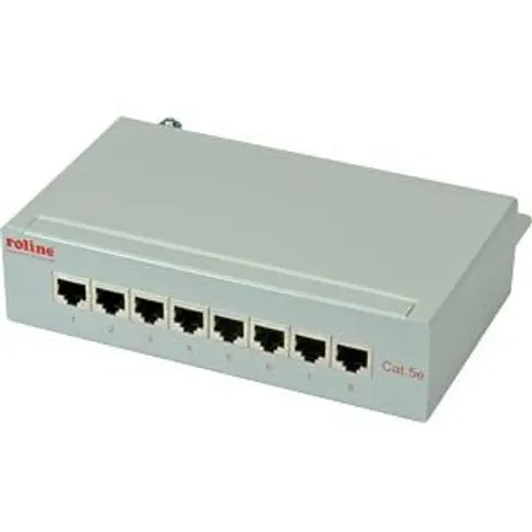 ROLINE 26110304 - Patch panel, 8-port, Cat. 5e, grey – image 2