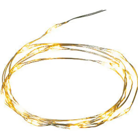 GOOBAY GB 66736 - Silver wire light chain with 20 LEDs, incl. timer – image 2