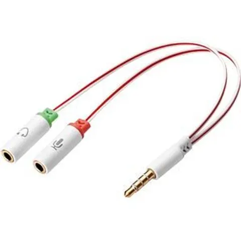 SANDBERG 508-59 - 3.5-mm jack adapter, 1x plug/2x socket – image 2