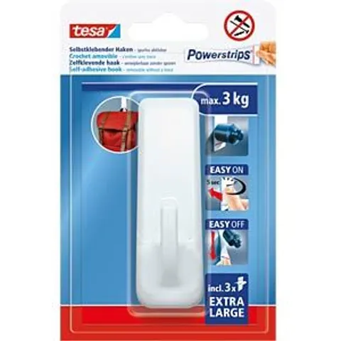 TESA 59029 - Powerstrips XL, rectangular, 3 kg – image 2