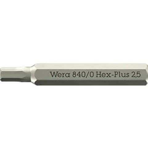 Wera 840/0 4mm Hex Drive Hex Plus Micro Screwdriver Bits – 5058112001 – image 2