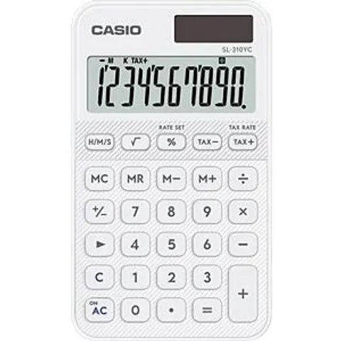 Casio SL-310YC Handheld Calculator White – image 2