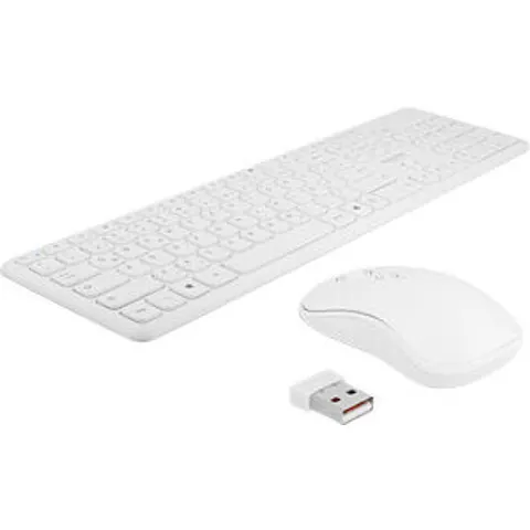 DELOCK 12703 - Keyboard/mouse combination, wireless, white – image 2
