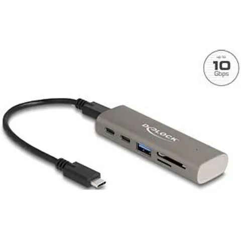 DELOCK 64236 - 3 Port USB Hub incl. SD/Micro SD Card Reader – image 2