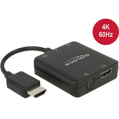 DELOCK 63276 - HDMI Audio Extractor 4K 60 Hz compact – image 2