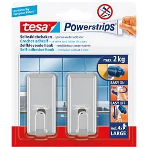 TESA 58051 - tesa® Powerstrips® classic hooks, chrome – image 2