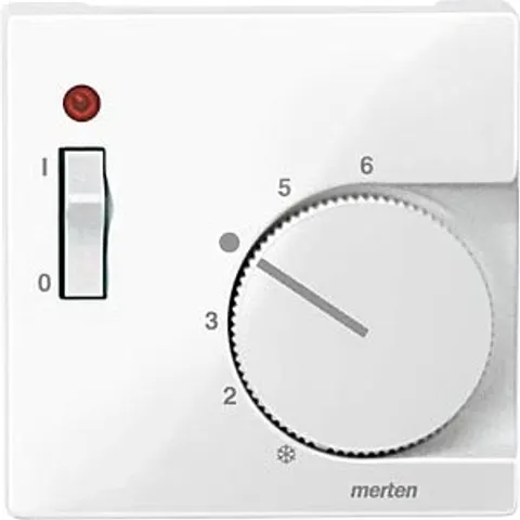 MERTEN EL SM 534819 - Central plate for room temperature controller insert with switch – image 2