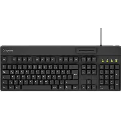 KEYSONIC 61081 - Keyboard, USB, with SmartCard reader, black – image 2