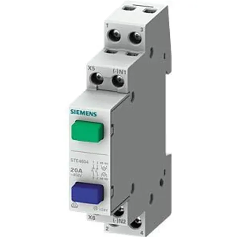 SIEMENS SIE 5TE4807 - Pushbutton, 1 NO/1 NC 20 A, 1 yellow button without latching fun – image 2