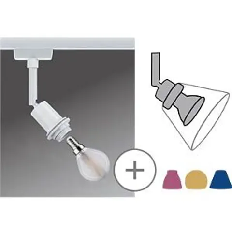 PAULMANN PLM 96970 - URail rail spotlight DecoSystems basic, E14, max. 20 W, dimmable – image 2