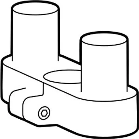 Ergotron LX Pro - Mounting component (collar) - side-by-side - dual co – image 2