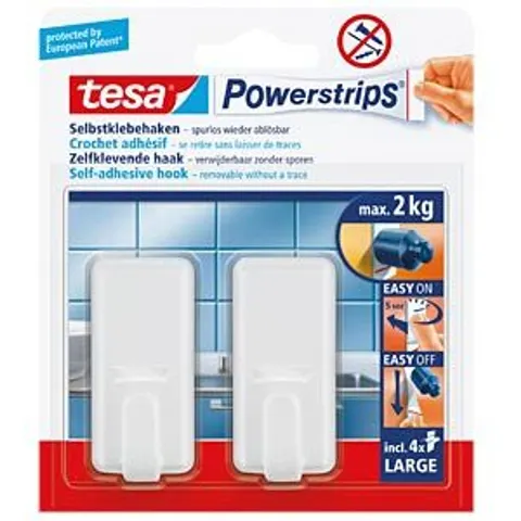 TESA 58010-44 - tesa® Powerstrips® classic hooks, white – image 2