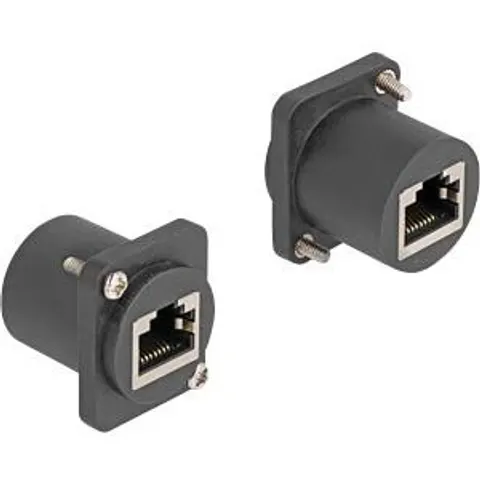 DELOCK 88106 - D-type module RJ45 jack / jack, black – image 2