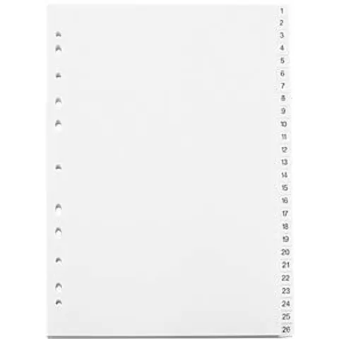 DURABLE KREG A4 1-52 - Plastic dividers A4 (1 - 52) – image 2