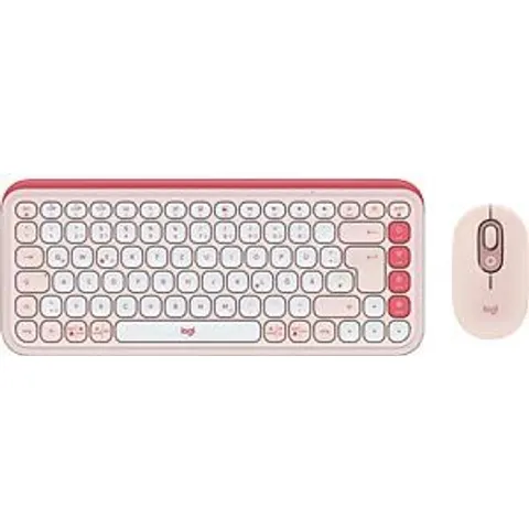 LOGITECH POPICWS - Keyboard/mouse combination, Bluetooth, pink-white – image 2