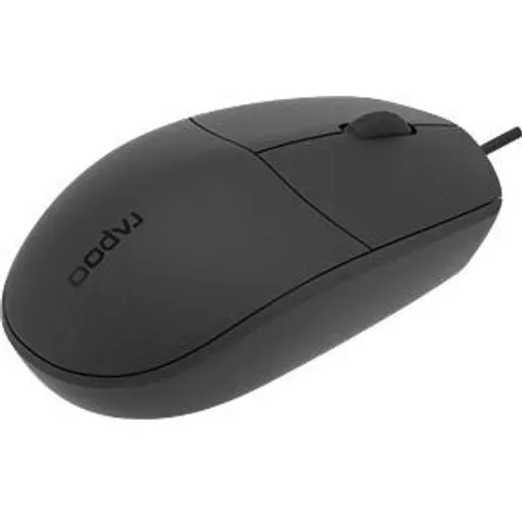RAPOO N100 SW - Mouse, wired, USB, black – image 2