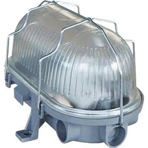 BLULAXA 49792 - Basic cellar light vari metal cage oval, grey, E27, IP44 – image 2