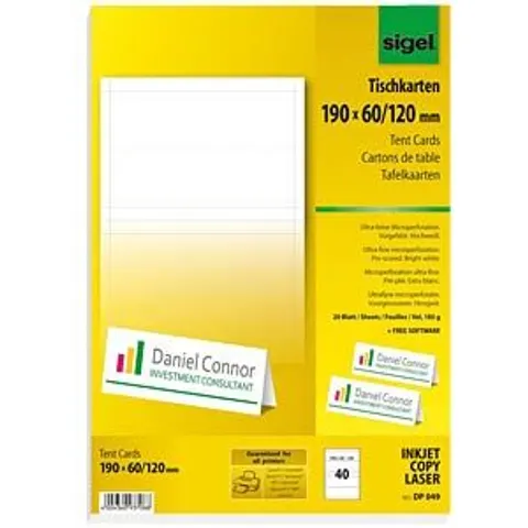SIGEL DP049 - Tent Cards – image 2