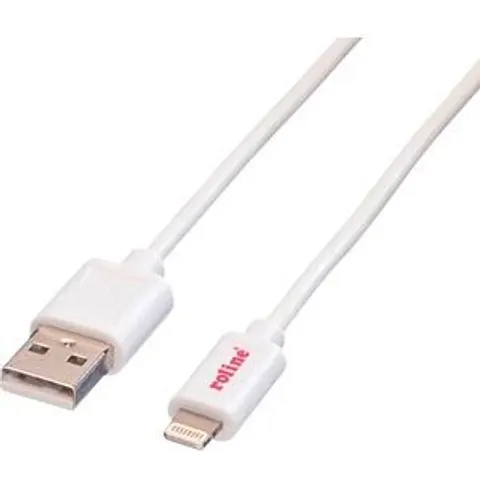 ROLINE 11028322 - Sync & charging cable, USB-A > Lightning, 1.8 m, white – image 2