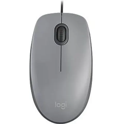 LOGITECH M110GR - Mouse, Wired, Grey – image 2