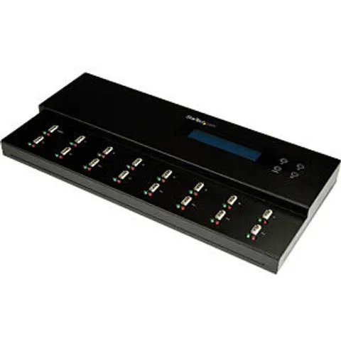 StarTech.com Standalone 1 to 15 USB Thumb Drive Duplicator and Eraser Multiple USB Flash Drive Copier System and File and Whole-Drive Copy at 1.5 GB/min Single  – image 2
