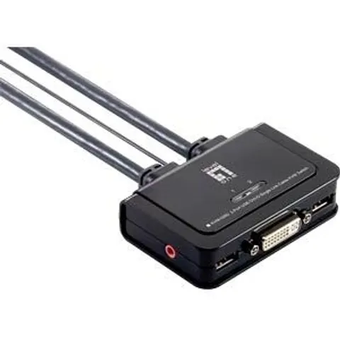 LEVELONE KVM0260 - 2 Port USB DVI Cable KVM Switch – image 2
