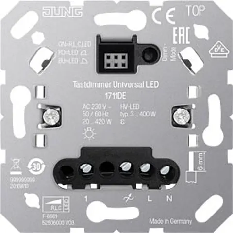 JUNG JG 1711DE - Touch dimmer, with extension input – image 2