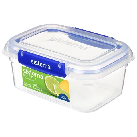 Sistema Rectangle Klip It Plus Food Storage Container 1Ltr – image 2
