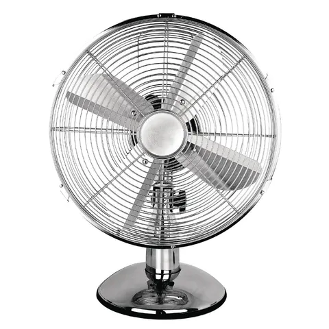 Status 12" Oscillating Chrome Desktop Fan – image 2