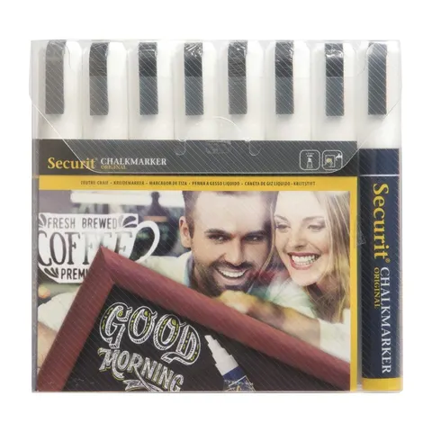Securit 6mm Liquid Chalk Pens White (8 pack) – image 2