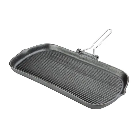Vogue Cast Iron Grill Pan 22cm – image 2