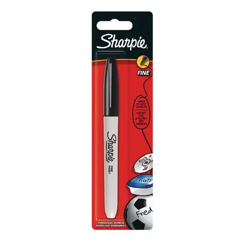 Sharpie FINE PERM MARKER BLK PK12 – image 2