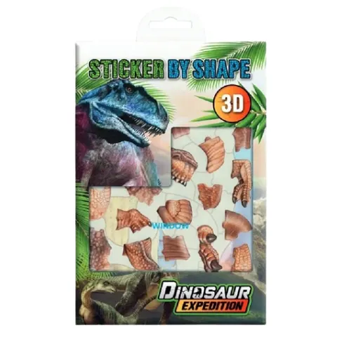 Grafix 3D Dinosaur Expedition Shape Sticker Set - Assorted – image 3