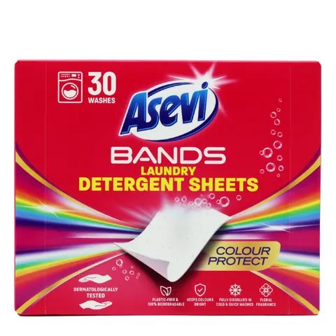 Asevi Bands Colour Protect Laundry Detergent Sheets - 30 pcs – image 2