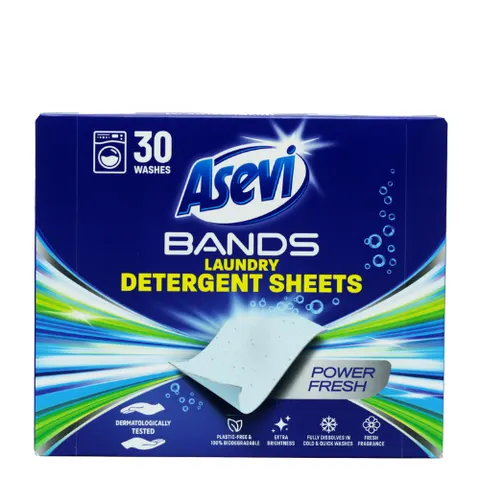 Asevi Bands Power Fresh Laundry Detergent Sheets - 30 pcs – image 2