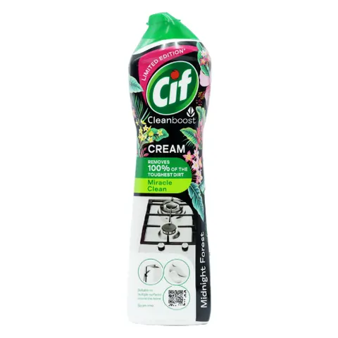 Cif Cleanboost Miracle Clean Midnight Forest Multi-Surface Cream Cleaner - 500 ml – image 3