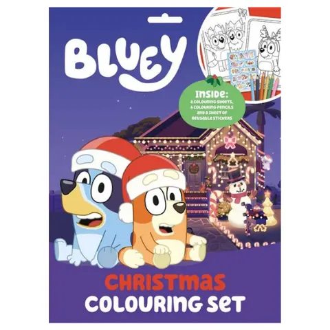 Bluey Christmas Colouring Activity Play Pack - 6 pcs – image 2