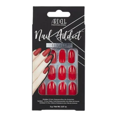 Ardell Nail Addict Cherry Red Artificial Nails - 24 pcs – image 2