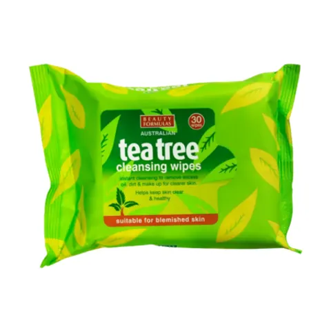 Beauty Formulas Tea Tree Cleansing Wipes - 30 pcs – image 2