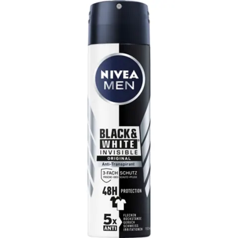 Nivea Men Black & White Invisible Deodorant 150 ml – image 3