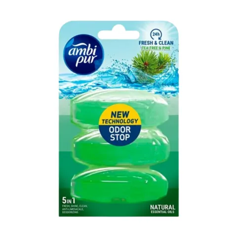 Ambi Pur Tea Tree & Pine WC Block Refill Assorted - 3 pcs – image 2