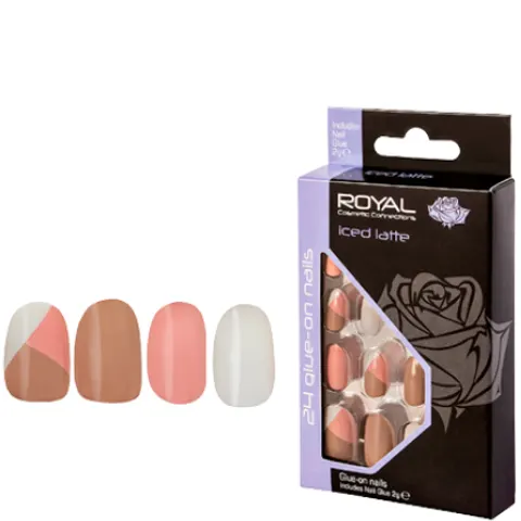 Royal Artificial Nails Iced Latte - 24 pcs – image 2
