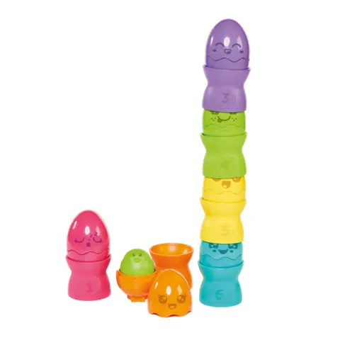Tomy Toomies Hide & Squeak Egg Stackers – image 3
