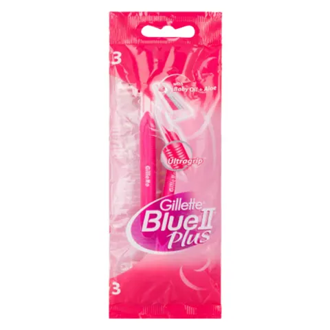 Gillette Blue II Sensitive Disposable Razors – 3 Pcs – image 2