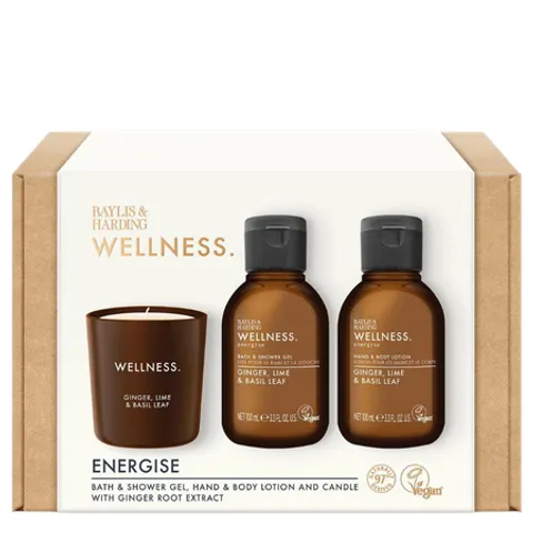 Baylis & Harding Ginger, Lime & Basil Leaf Wellness Energise Gift Set – image 2
