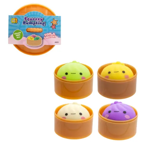 Squeezy Dumpling Squishy Fidget Toy Assorted 5.5 cm – 1 Pc – image 3