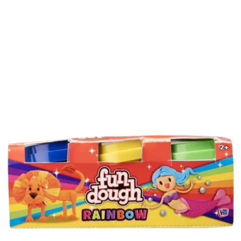 Fun Dough Rainbow Bright & Glow Modelling Dough Set Assorted – image 3