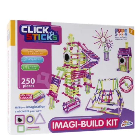 Click Sticks Imagi-Build Construction Kit – 250 pcs – image 3